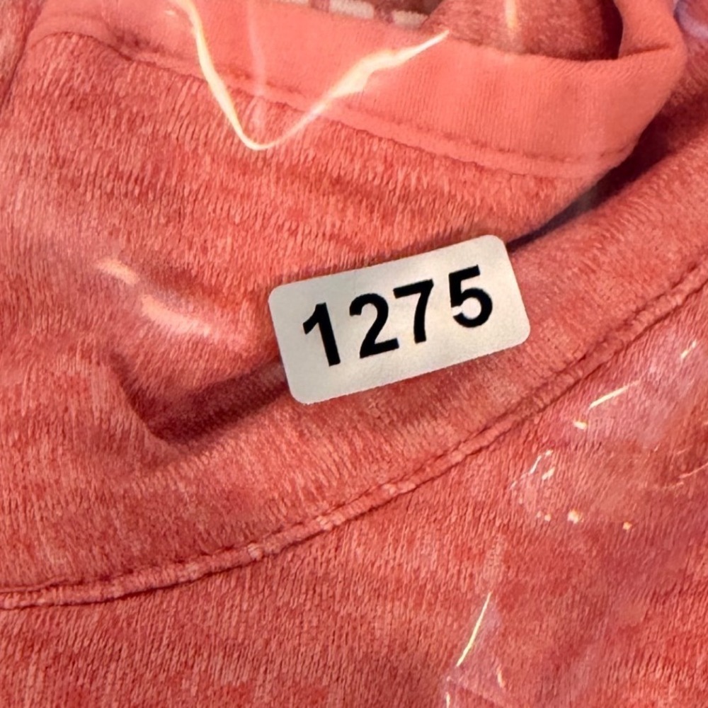 Kate Lord The Greenbrier Coral Orange Quarter Zip Pullover Sweater KE50 Large - Picture 9 of 9